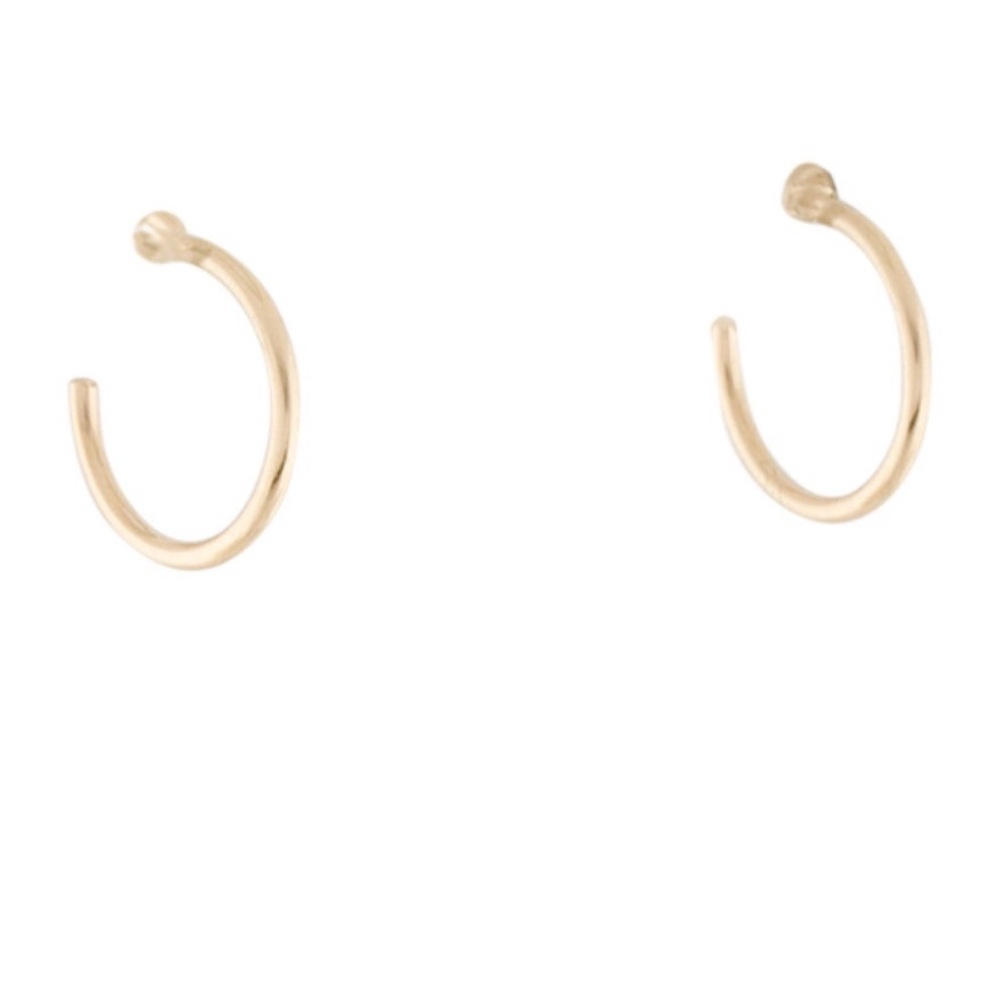 Ariel Gordon mini gold dust 14k yellow gold hoop earring (single)